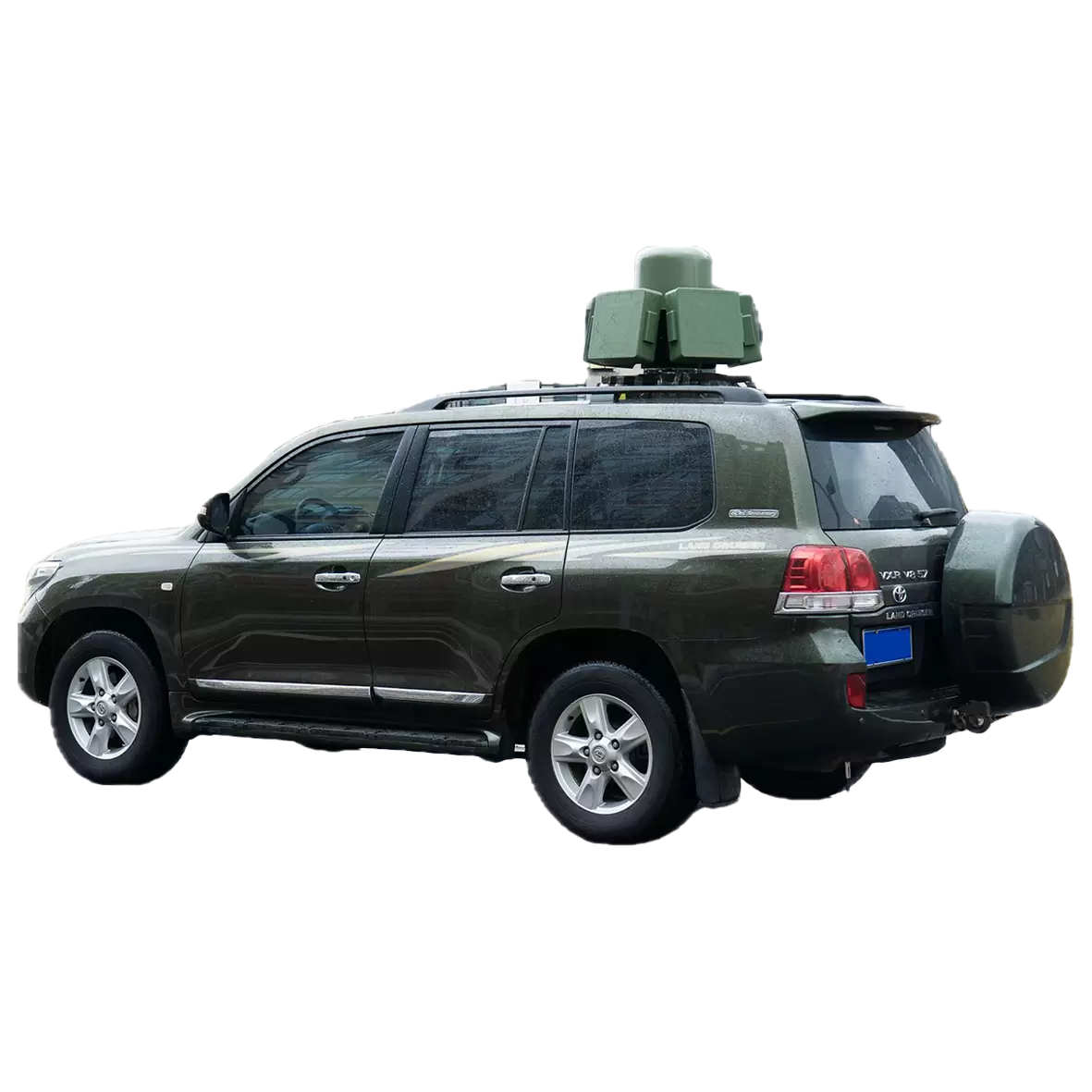 อุปกรณ์ตรวจจับและรบกวนโดรนติดรถยนต์ DR100-AB