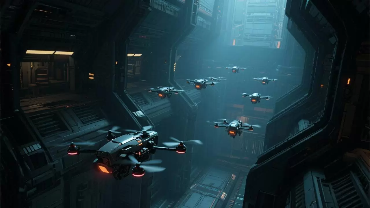 ความก้าวหน้าด้านปัญญาประดิษฐ์: โดรนเชี่ยวชาญการประสานงานอัตโนมัติในสภาพแวดล้อมภายในอาคารที่ซับซ้อน